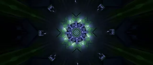 Neon Tunnel Kaleidoscope Vortex 21:9 Ultrawide 60fps Screensaver