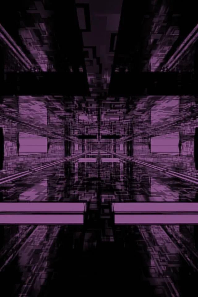 Neon Tunnel VJ Loop 2:3 Portrait 60fps Screensaver Purple Geometric Vortex
