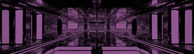 32:9 Ultrawide Neon Tunnel VJ Loop 60fps Screensaver Purple Vortex