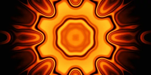 Neon Tunnel Pulsating Radial Mandala VJ Loop 2:1 Univisium 60fps Screensaver