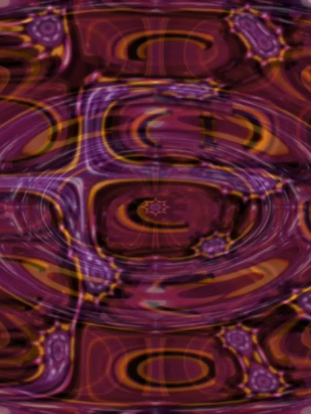 Neon Tunnel Vj Loop 3:4 iPad Portrait 60fps Pulsating Orange Orbs Screensaver