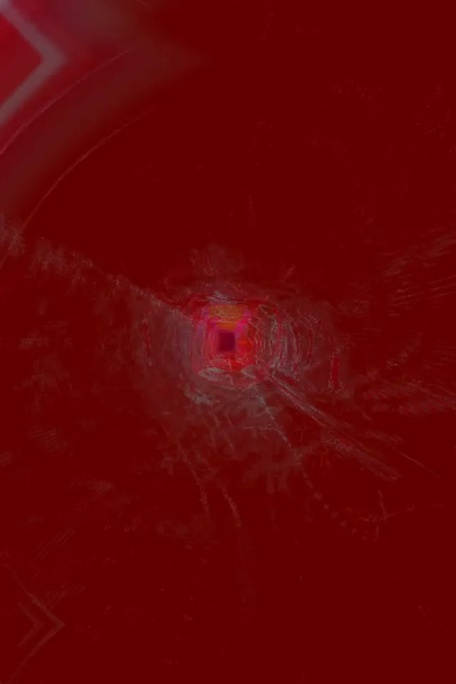 Neon Tunnel VJ Loop 2:3 Portrait 60fps Pulsating Red Vortex Screensaver