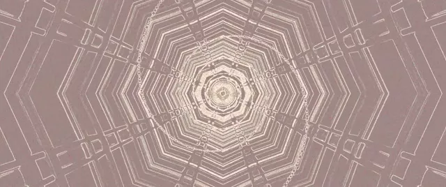 Neon Tunnel Octagon Grid Screensaver 2.39:1 Cinemascope 60fps Vj Loop