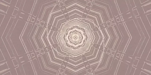 Neon Tunnel Geometric Decagon Vortex Vj Loop 2:1 Univisium 60fps Screensaver