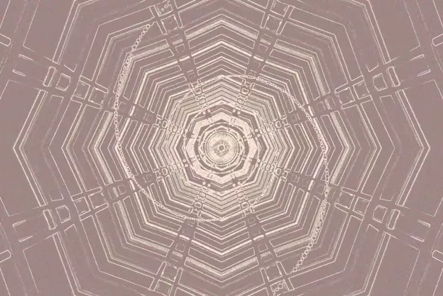Neon Tunnel Oktagon Gitter VJ Loop 3:2 Surface 60fps Screensaver