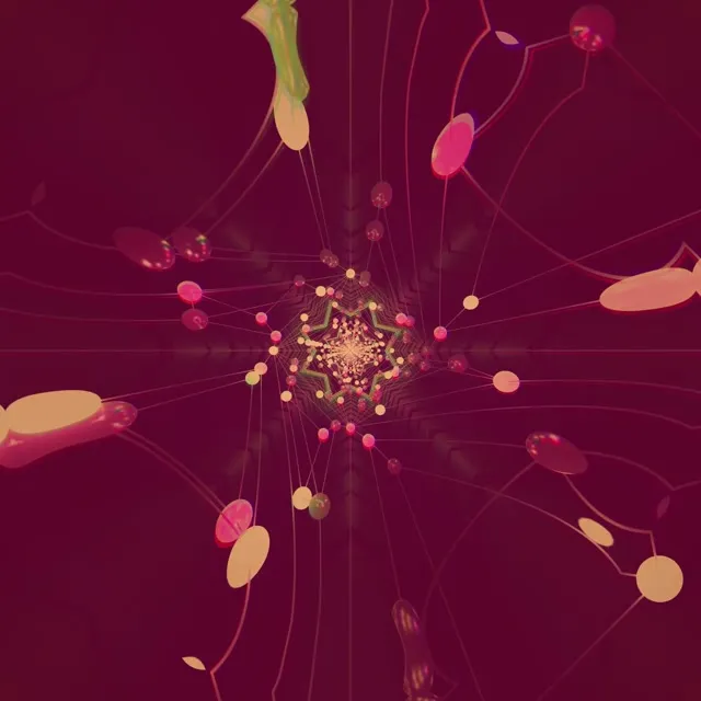 Neon Tunnel Star Kaleidoscope Vj Loop 1:1 Square 60fps Screensaver