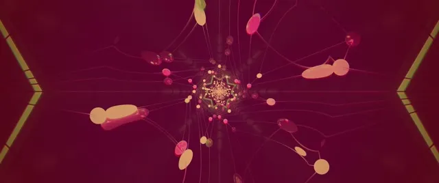 Neon Tunnel Star Kaleidoscope VJ Loop 2.39:1 Cinemascope 60fps Screensaver