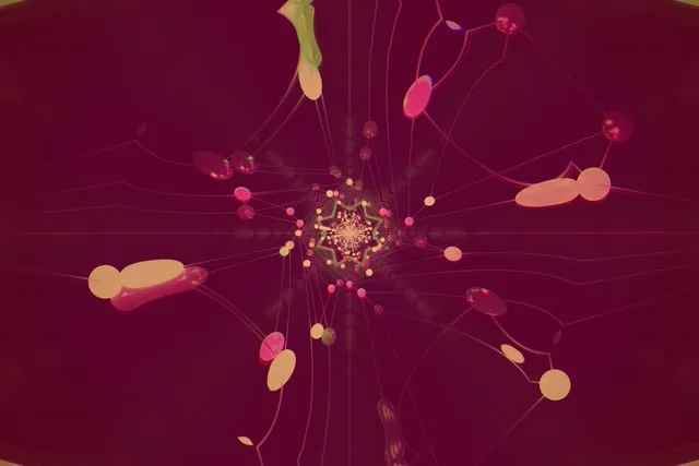 Túnel Neón Estrella Caleidoscopio VJ Loop 3:2 Surface 60fps Salvapantallas