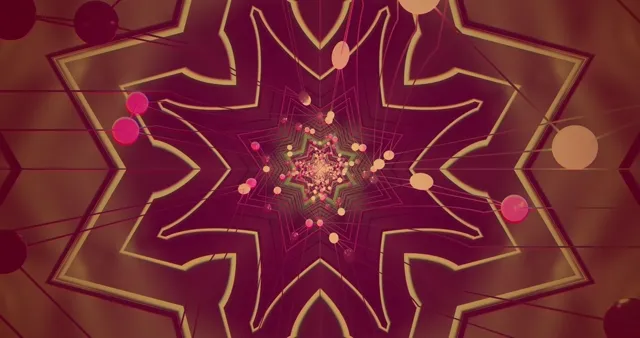 নিওন টানেল স্ক্রিনসেভার 4K UHD 60fps স্টার মণ্ডল VJLoops