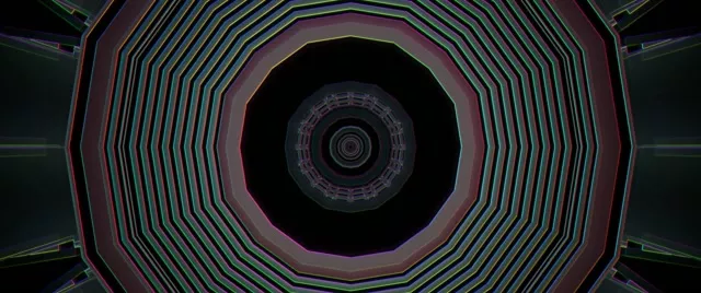 Pulsirajuća Neon Tunel VJLoops 60fps 2.39:1 Cinemascope Čuvar Ekrana