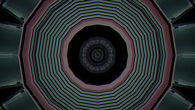 VJ Loop Estalvi de Pantalla Túnel de Neó 4K UHD 60fps Animation