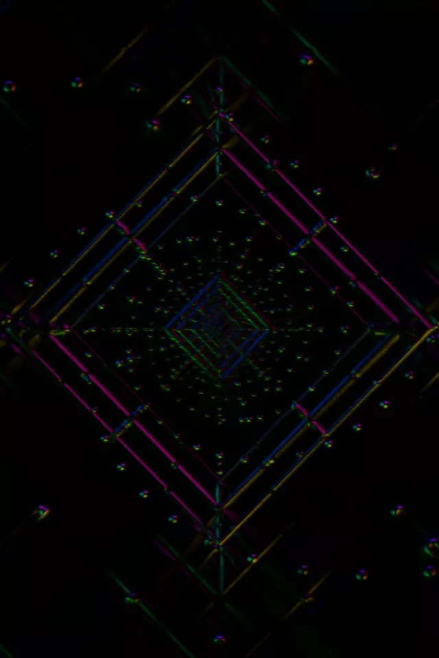 Neon Tunnel Vj Loop 2:3 Portrait 60fps Screensaver Geometric Vortex