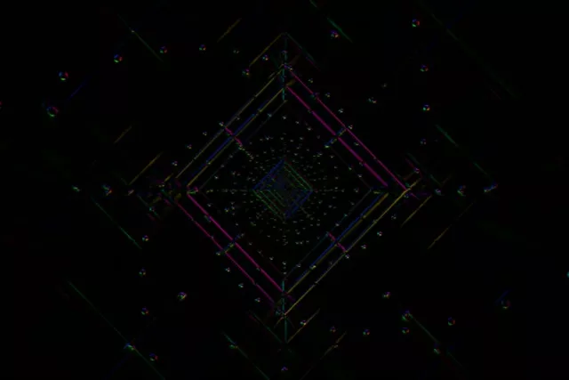 Neon Tunnel Diamond Vortex VJ Loop 3:2 60fps Screensaver