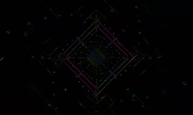Neon Tunnel Diamond Vortex VJ Loop 5:3 Wide 60fps Screensaver