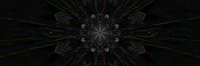 Neon Tunnel Kaleidoscope Vortex 3:1 Screensaver 60fps Loop