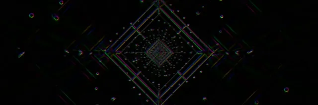 Neon Tunnel Vj Loop 3:1 Triple Wide 60fps Screensaver Geometric Vortex