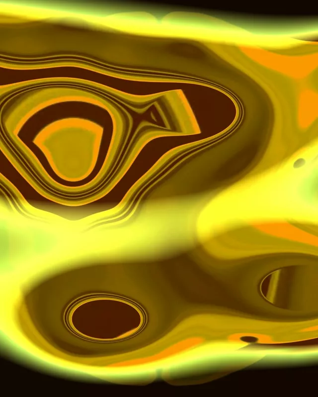 Hypnotic Yellow Neon Tunnel VJ Loop 4:5 Instagram 60fps Screensaver