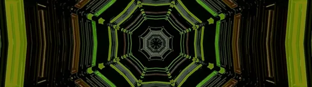 Neon Tüneli VJLoops 32:9 Ultrawide 60fps Screensaver Sekizgen Vorteks