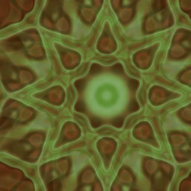 Neon Tunnel Pulsating Hexagon Grid VJ Loop 1:1 Square 60fps Screensaver