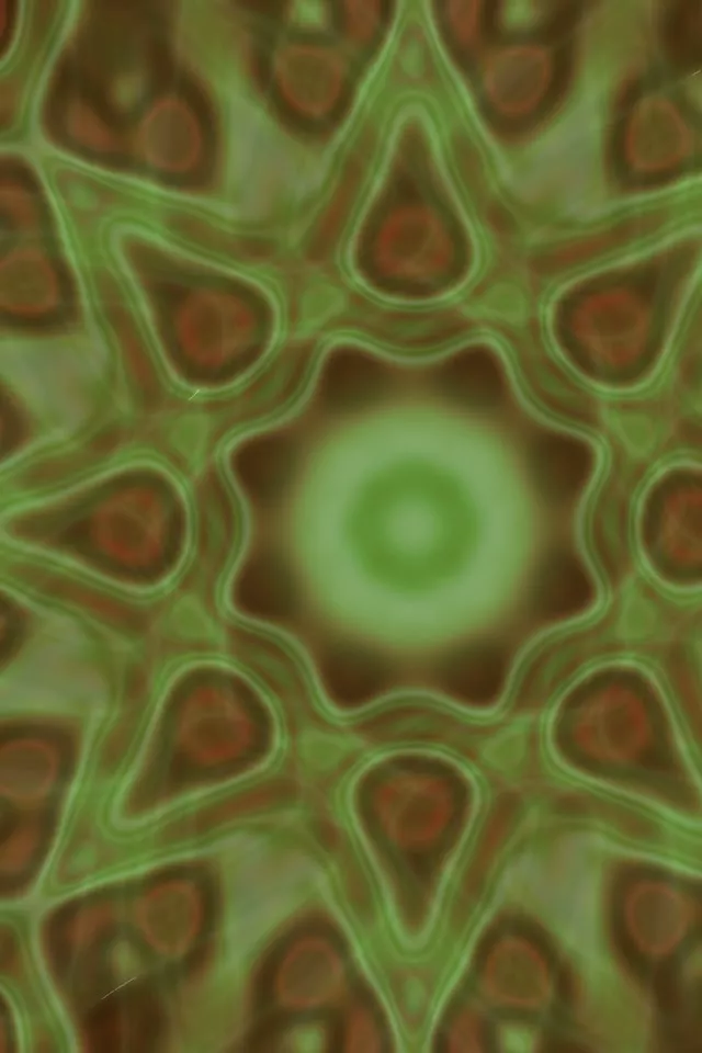 Pulsating Green Hexagon Neon Tunnel VJ Loop 2:3 Portrait 60fps Screensaver