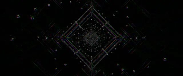 Neon Tunnel Spiraling Diamond Vortex VJ Loop 2.39:1 60fps Screensaver