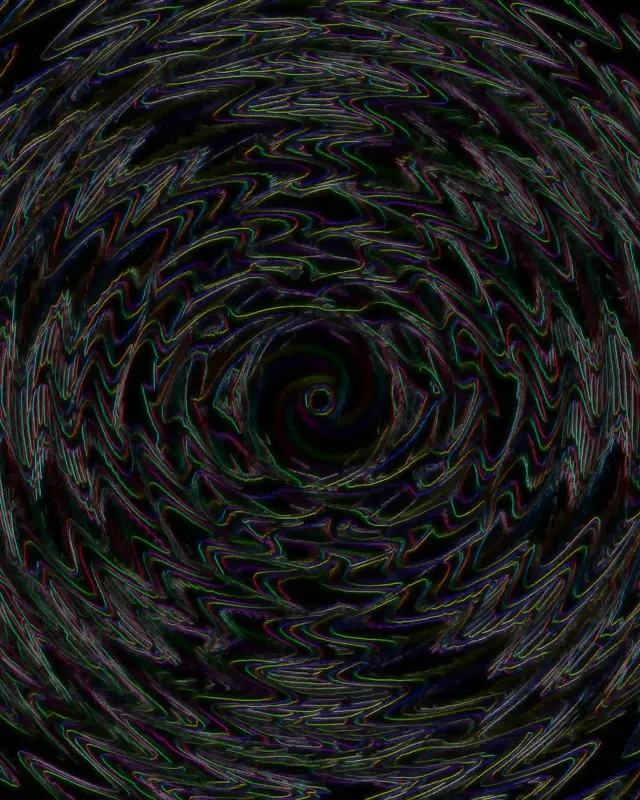 Hypnotic Neon Tunnel Spiraling Vortex Loop 4:5 Instagram 60fps Screensaver