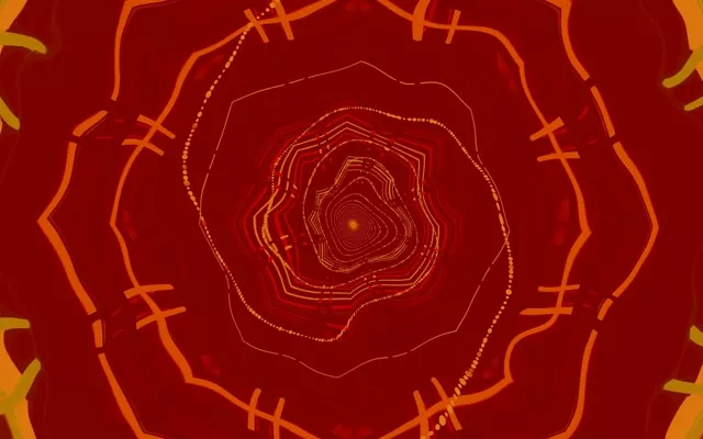 Neon Tunnel Polygon Hvirvel Vj Loop 60fps Pauseskærm 16:10 macbook