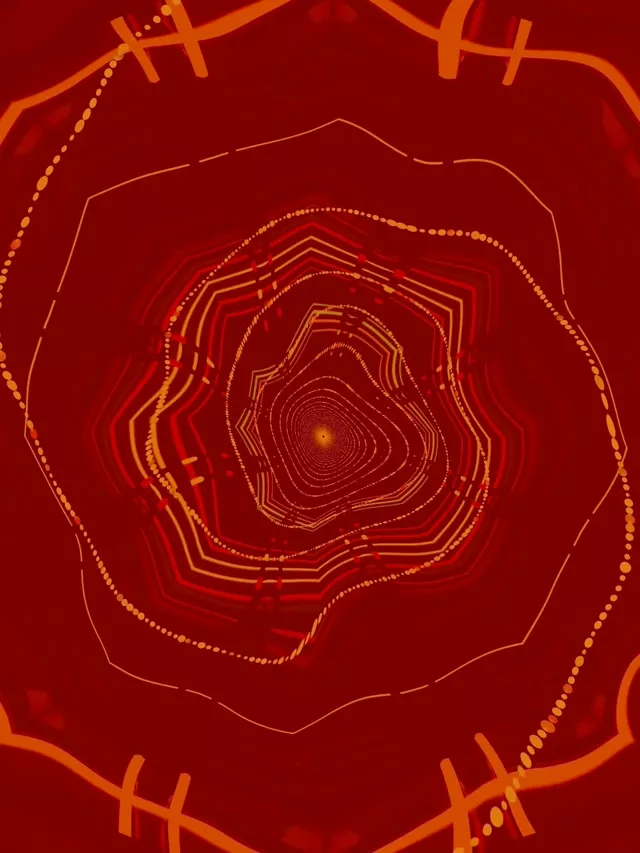 Neon Tunnel Spiral Vortex 3:4 iPad Portrait 60fps Bildschirmschoner VJ Loop