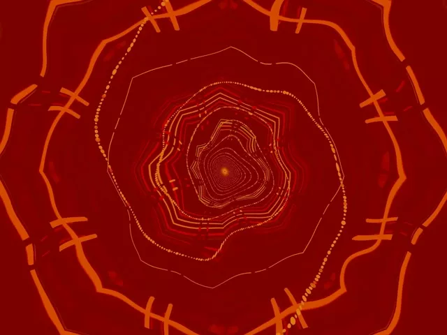 Tunel Neon Vorbull Poligon Vj Loop 4:3 Classic 60fps Screensaver