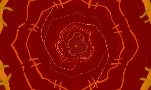 Túnel de Neón Vórtice Decágono VJ Loop 60fps 5:3 Wide Protector de Pantalla