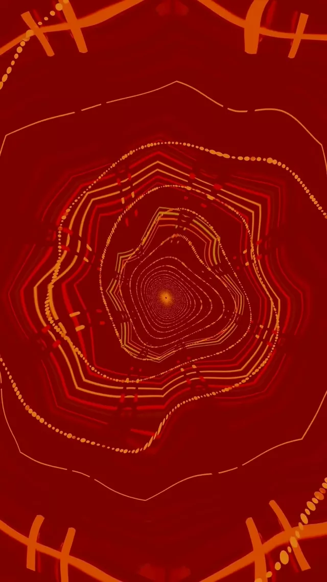 Neon Tunel Spiralni Octagon Vrtlog Vj Loop 9:16 Reels 60fps Čuvar Ekrana