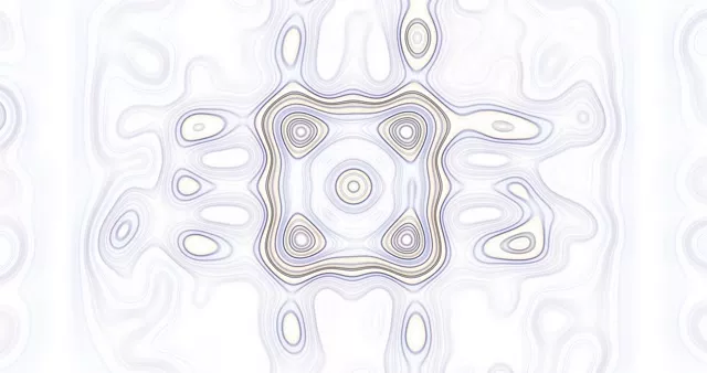 Handaki ya neon inayoonyesha kwa sumaku yenye pete za duaradufu zilizojinga katika rangi nyeupe, lavendar, na kijivu—4K VJ loop mandhari ya kuona