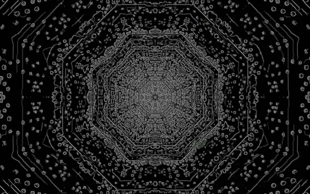 Túnel Neón Salvapantallas 60fps 16:10 MacBook Octágono Oscuro VJ Loop PC Laptop