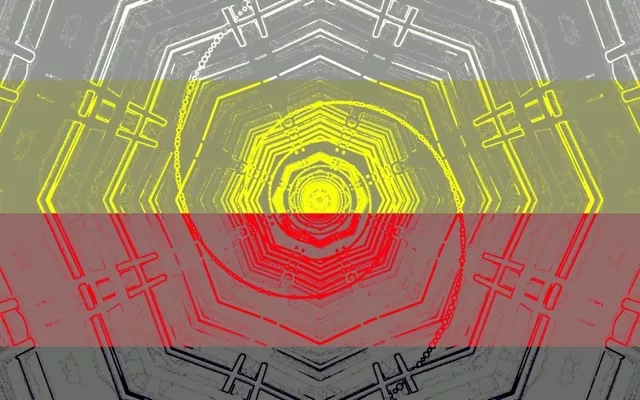 Neon Tunnel Cyan Green Hexagon Vortex Vj Loop 16:10 Macbook 60fps Screensaver