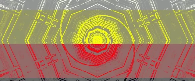 Neon Tunnel Pentagon Vortex Cyan Green Vj Loop 2.39:1 Cinemascope 60fps Screensaver