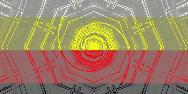 Neon Tunnel Cyan Green Octagon Vortex Vj Loop 2:1 Univisium 60fps Screensaver