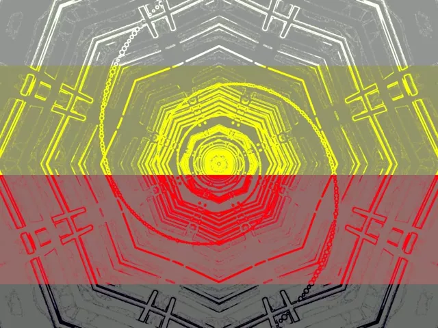 Neon Tunnel Cyan Grün Pentagon Vortex VJLoop 4:3 Classic 60fps Bildschirmschoner