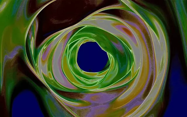 Neon Tunnel Screensaver Green Purple Spiral 16:10 Macbook 60fps Vj Loop Windows 11