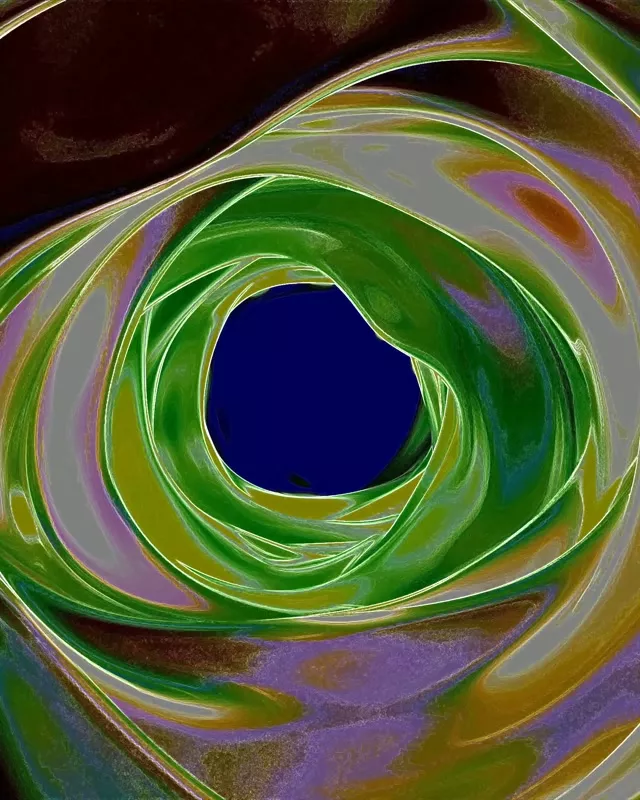 Neon tunnel screensaver green swirl vortex 4:5 instagram 60fps VJ loop windows 11