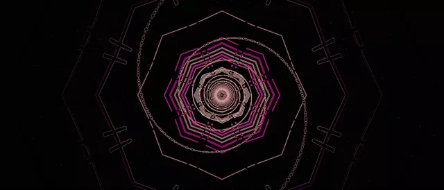 Neon Tunnel Octagon Vortex Vj Loop 21:9 Ultrawide 60fps Screensaver