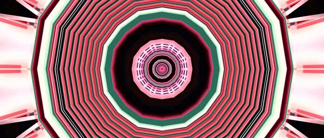 Neon Tunnel Octagon Vortex VJ Loop 21:9 Ultrawide 60fps Screensaver