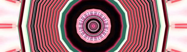 Neon Tunnel Pulsating Octagon Vortex 32:9 Super Ultrawide 60fps Screensaver Vj Loop