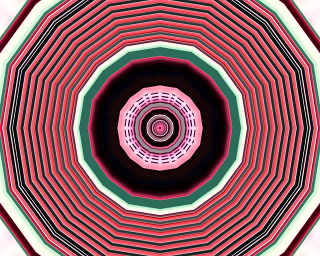 Neon Tunnel Decagon Vortex 5:4 industrial 60fps Screensaver Vj Loop