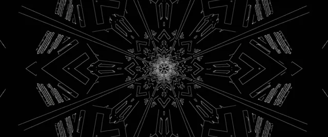 VJ Loop Terowongan Neon Kaleidoskop 2.39:1 Cinemascope 60fps Screensaver