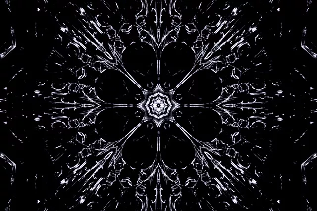 Penyelamat Skrin Kepingan Salji Terowong Neon Hitam Putih 3:2 Surface 60fps VJ Loop