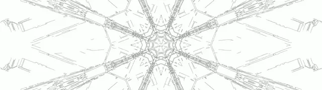 Neon Tunnel Sneeuwvlok Kaleidoscoop VJLoops 32:9 Super Ultrawide 60fps Screensaver