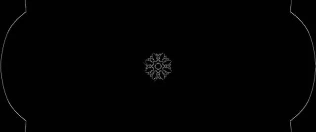 تونل نئون ماندالا دانه برف 2.39:1 Cinemascope 60fps محافظ صفحه VJ Loop