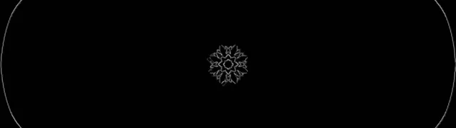 Neon Tunnel Sneeuwvlok Mandala 32:9 Super Ultrawide 60fps Schermbeveiliging VJLoops