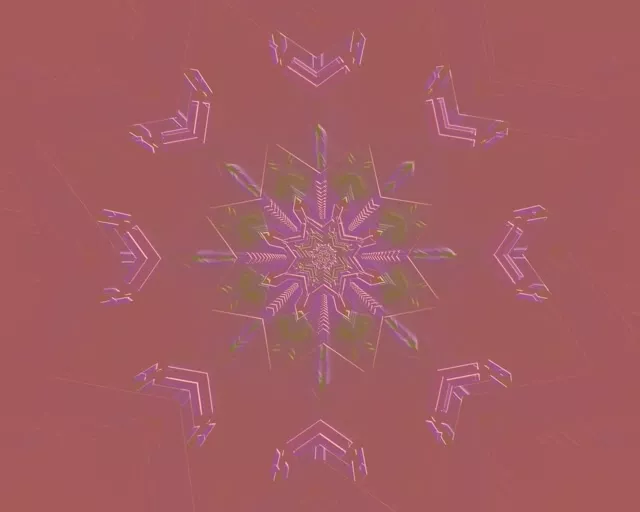 Tunnel Neon Fiocco di Neve Viola Rosa 60fps 5:4 industrial Screensaver VJ Loop