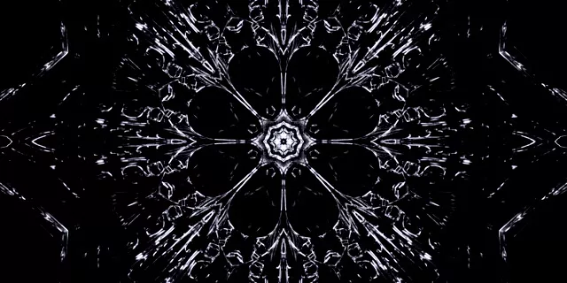 อุโมงค์นีออน เกล็ดหิมะ Screensaver 2:1 Univisium 60fps VJLoops